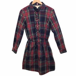 Brooks Brothers Red Fleece Plaid Shirt Dress